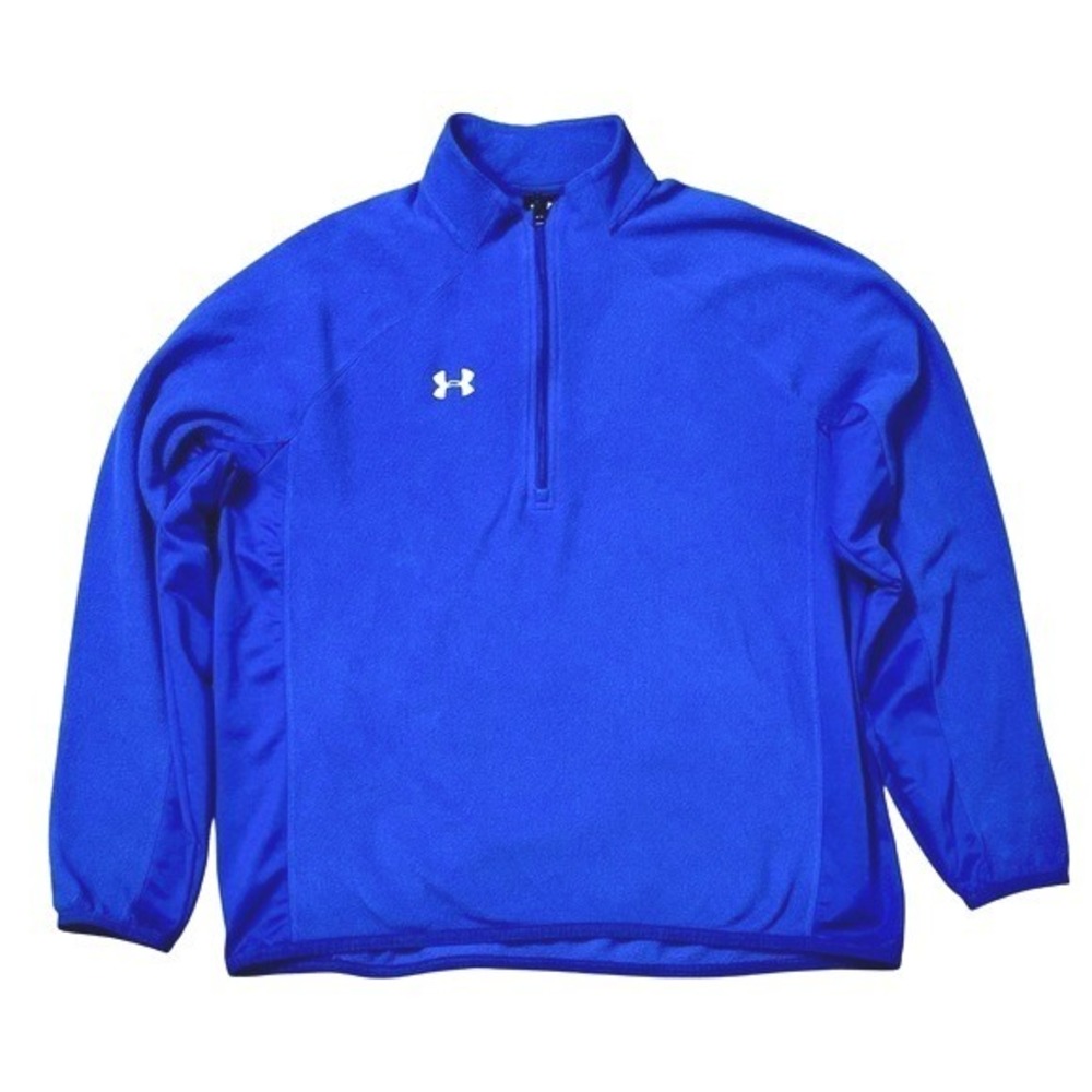 Under Armour Royal Blue 1/4 Zip Locker Room Fleece Men's Sz XL